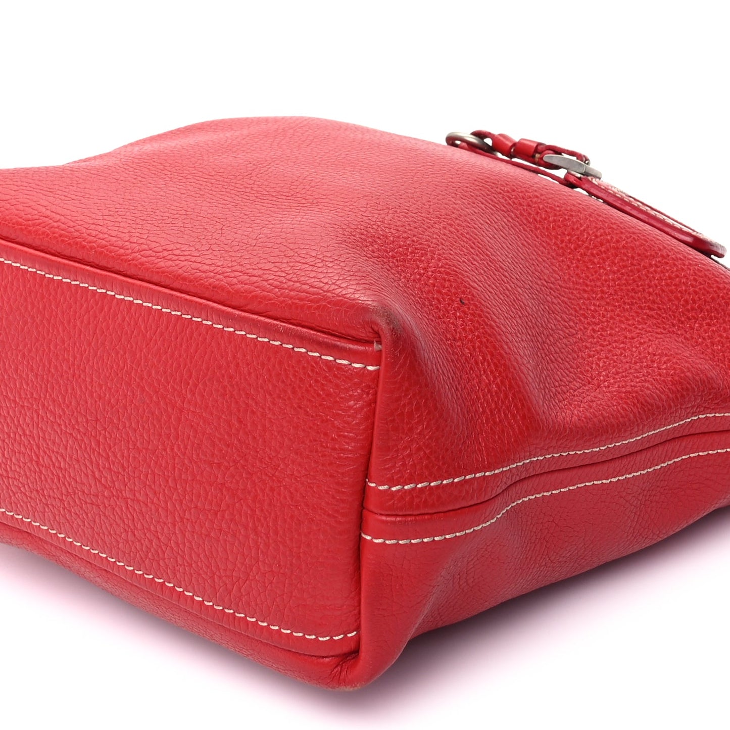 Prada Vitello Daino Shoulder Bag  Fuoco