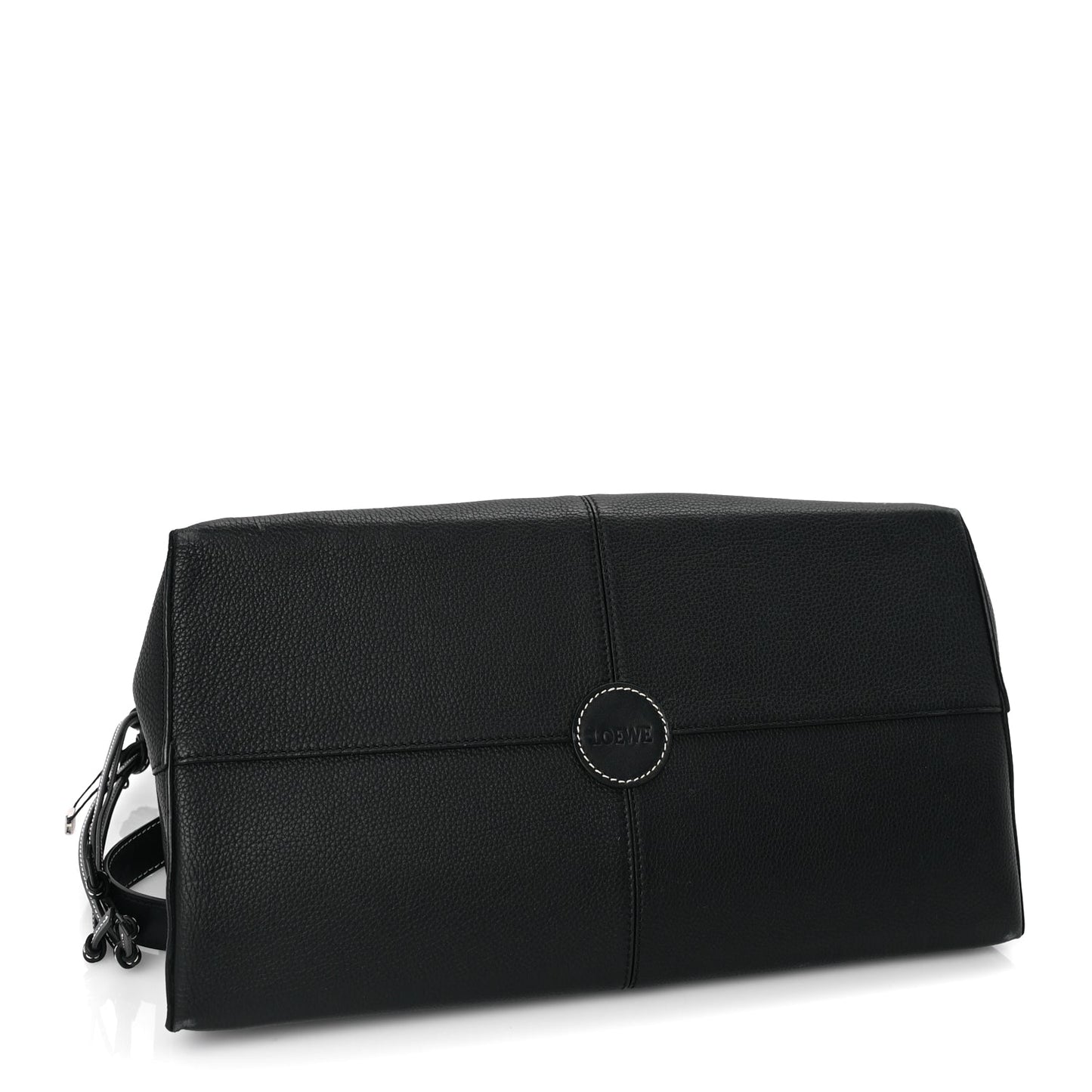 Loewe Grained Calfskin Small Cushion Tote Black