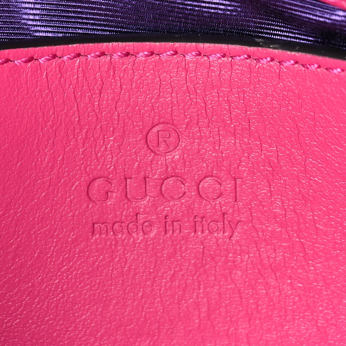 Gucci Nylon Calfskin Enamel GG Matelasse Chain Handbag  Lovely