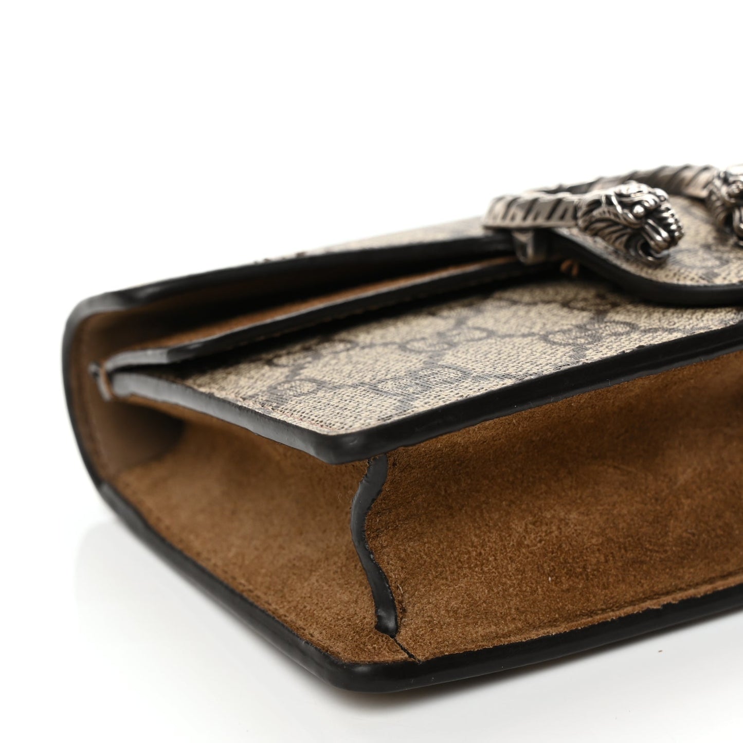 Gucci GG Supreme Monogram Super Mini Dionysus Shoulder Bag Taupe