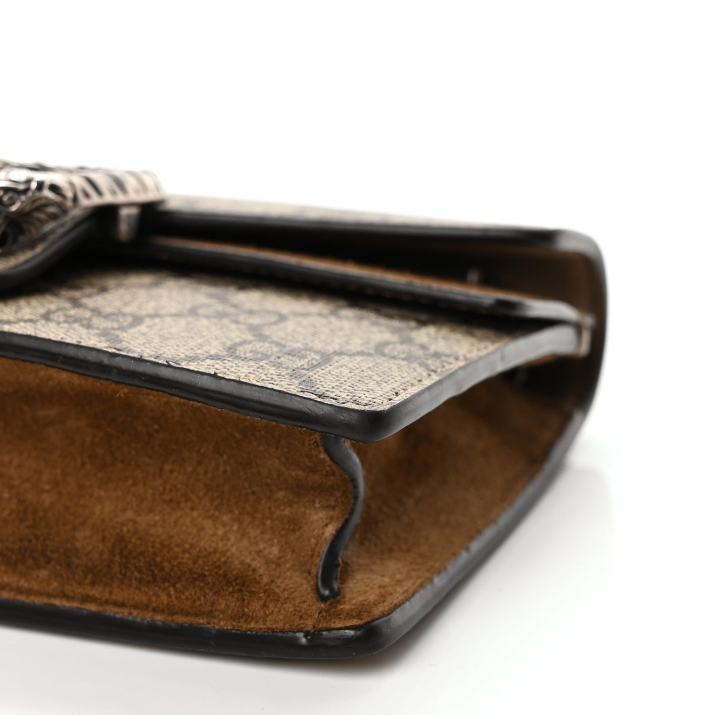 Gucci GG Supreme Monogram Super Mini Dionysus Shoulder Bag Taupe