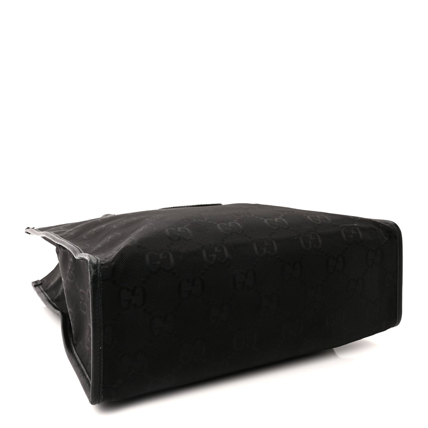 Gucci Econyl Nylon Monogram Off The Grid Long Tote Bag Black
