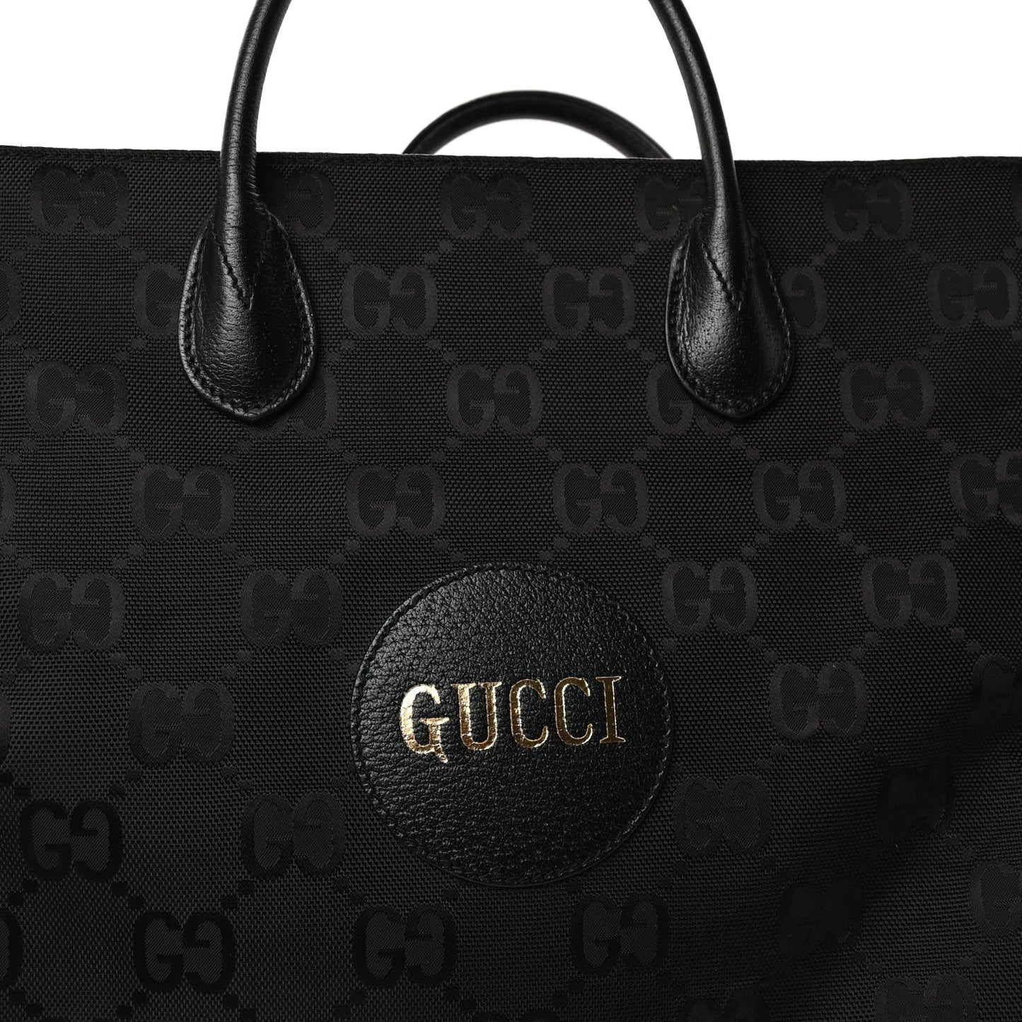 Gucci Econyl Nylon Monogram Off The Grid Long Tote Bag Black