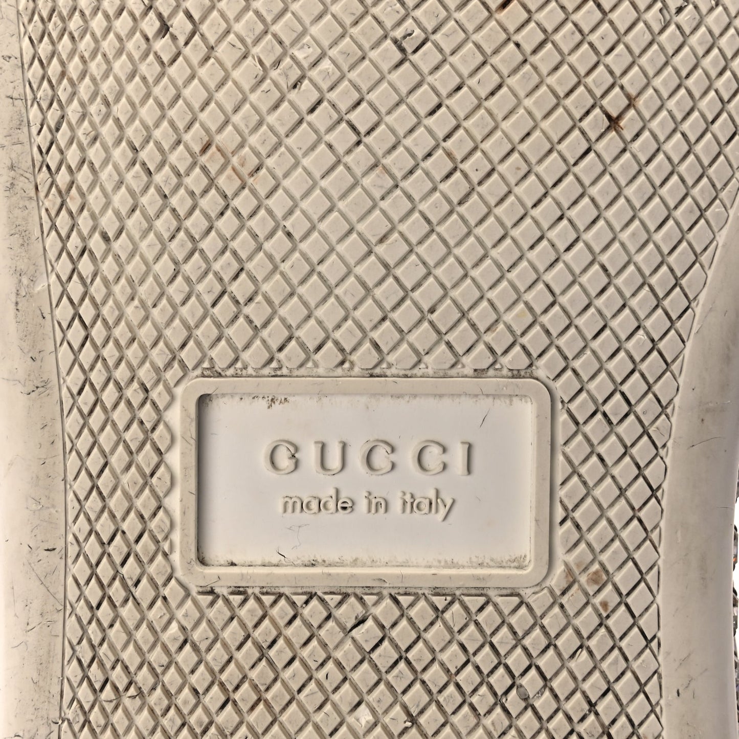 Gucci Calfskin Crystal Web Bee Embroidered Womens Ace Platform Sneakers 36 White
