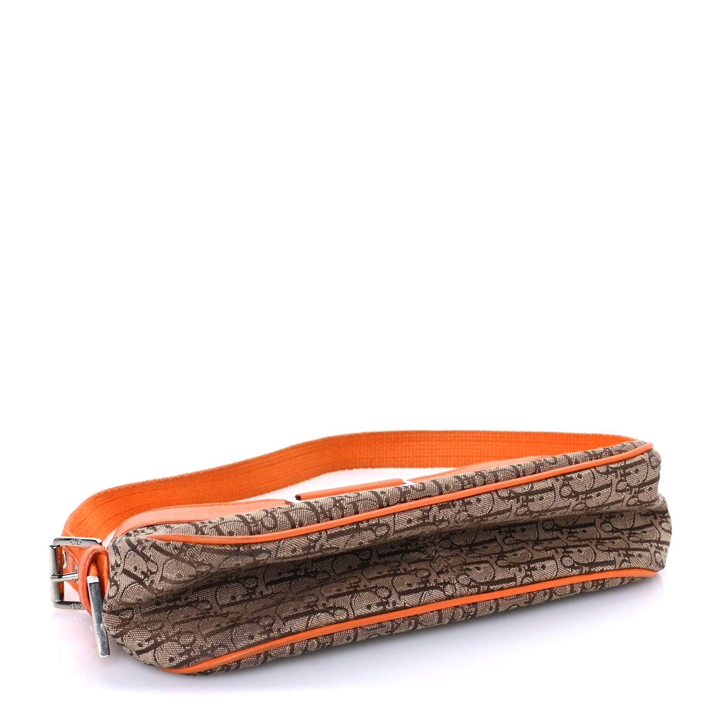 Christian Dior Monogram Shoulder Bag Orange Beige
