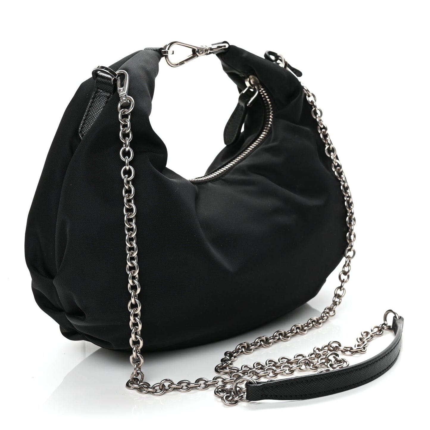 Prada Tessuto Nylon Saffiano Re-Edition 2006 Shoulder Bag Black
