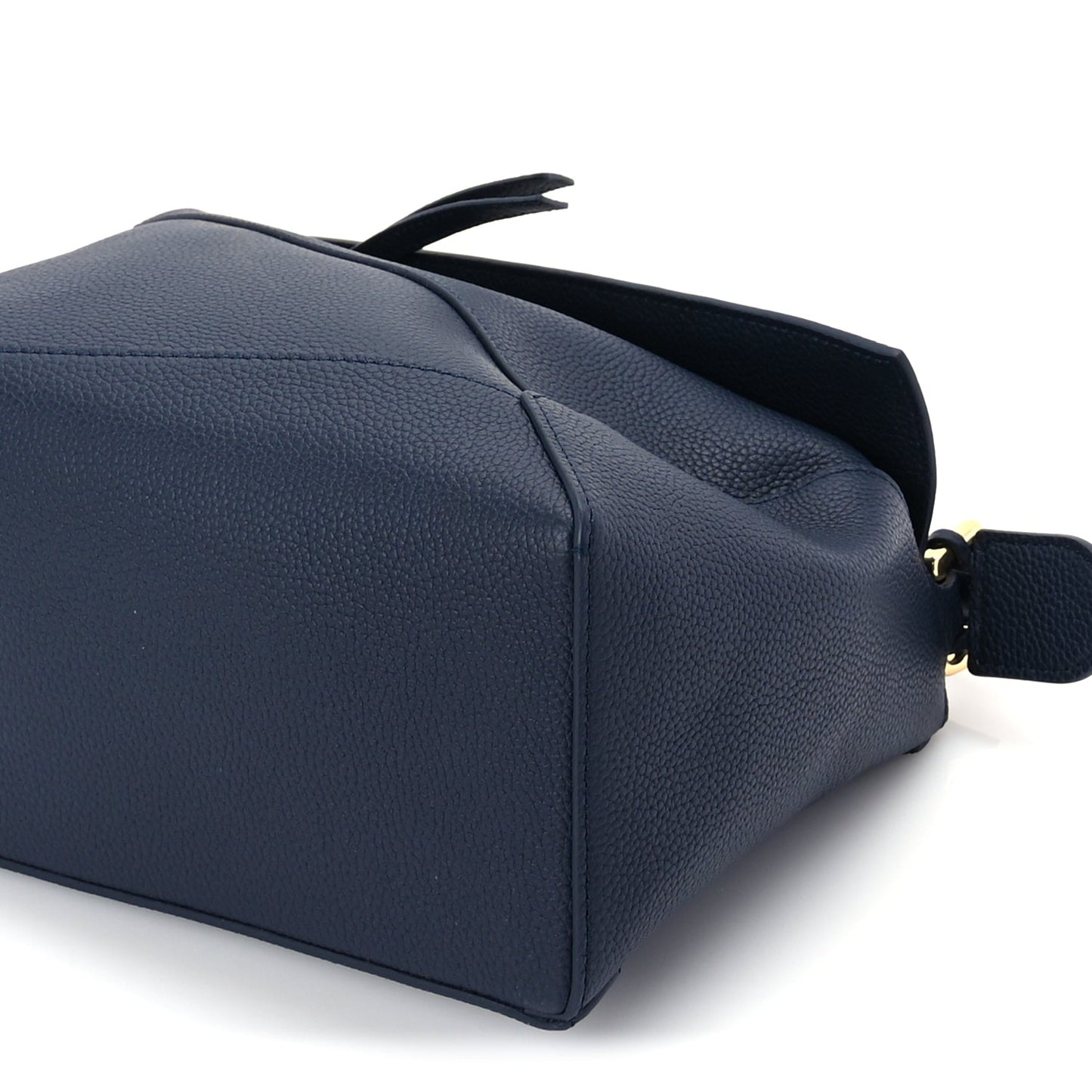 Loewe Soft Grained Calfskin Small Puzzle Edge Bag  Navy