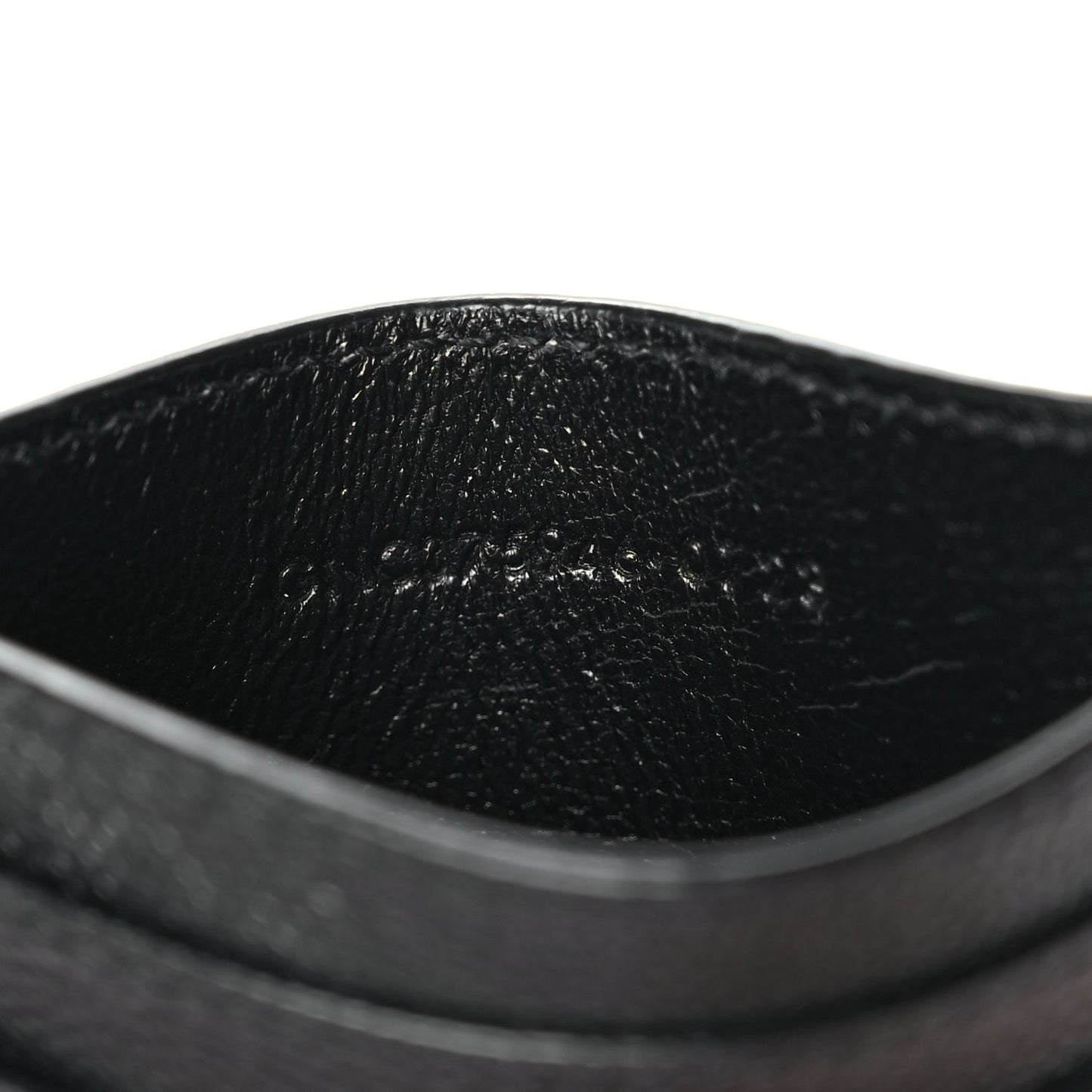 Saint Laurent Grain De Poudre Card Case Black