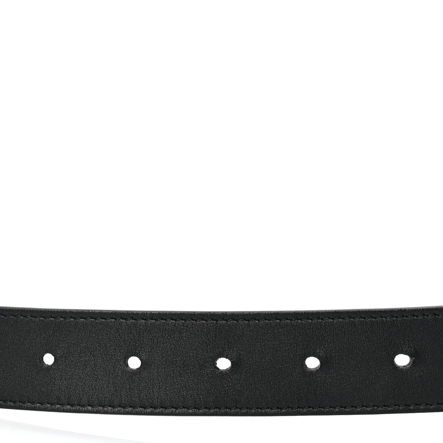 Gucci Calfskin Double G 30mm Belt 105 42 Black Black