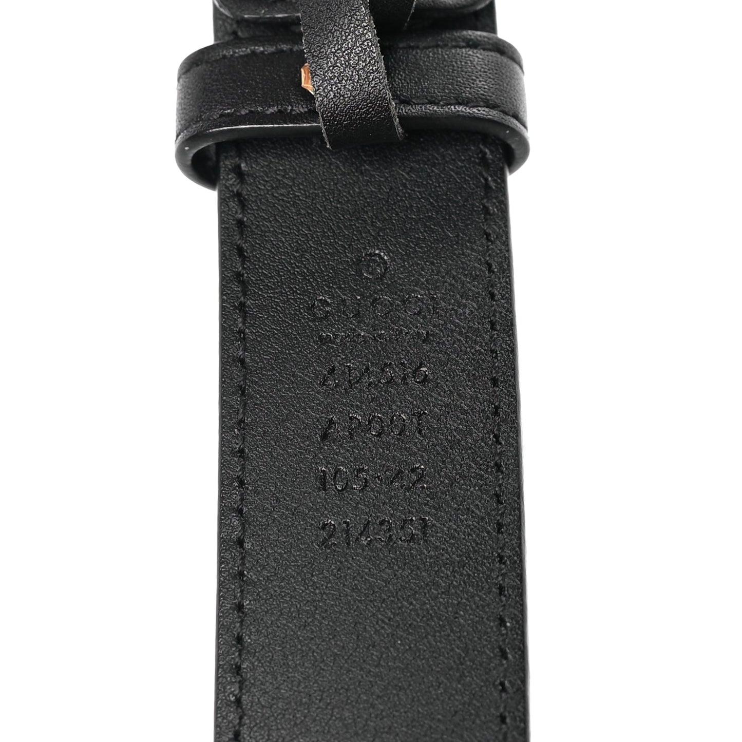 Gucci Calfskin Double G 30mm Belt 105 42 Black Black