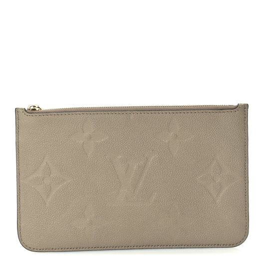 Louis Vuitton Empreinte Monogram Giant Neverfull MM Pochette  Tourterelle