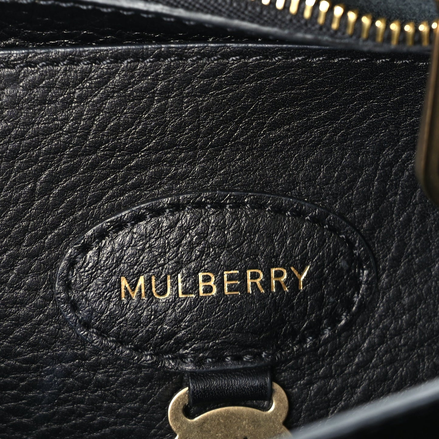 Mulberry Small Classic Grain Bayswater  Black