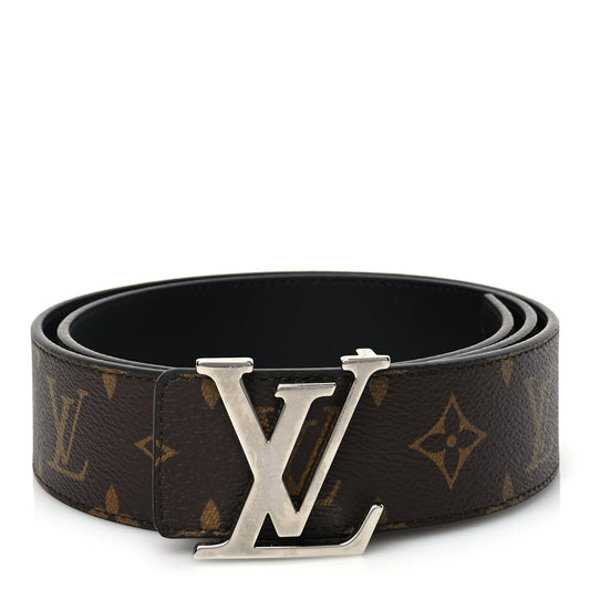 Louis Vuitton Calfskin Monogram 40mm LV Initiales Reversible Belt 90 36 Black