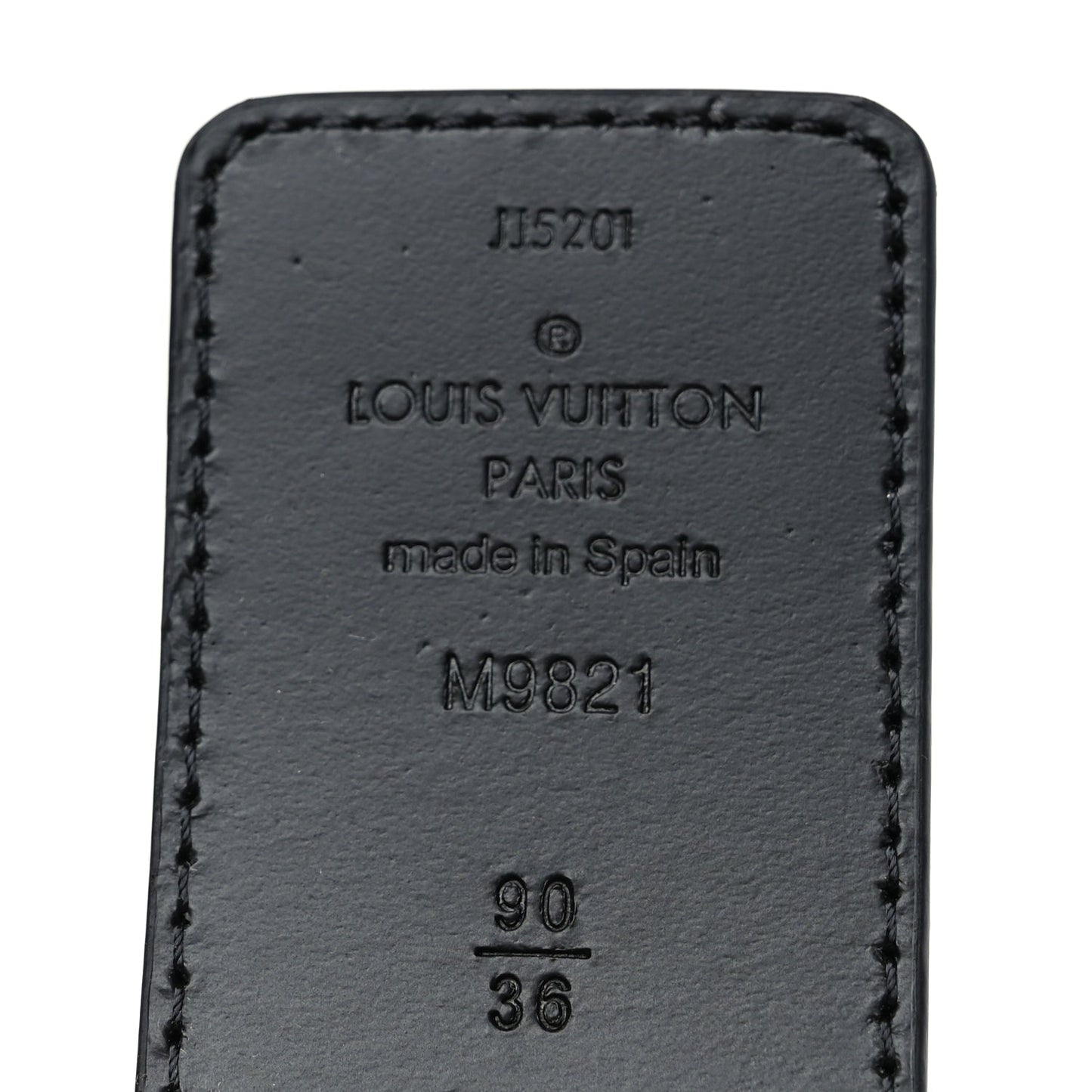 Louis Vuitton Calfskin Monogram 40mm LV Initiales Reversible Belt 90 36 Black