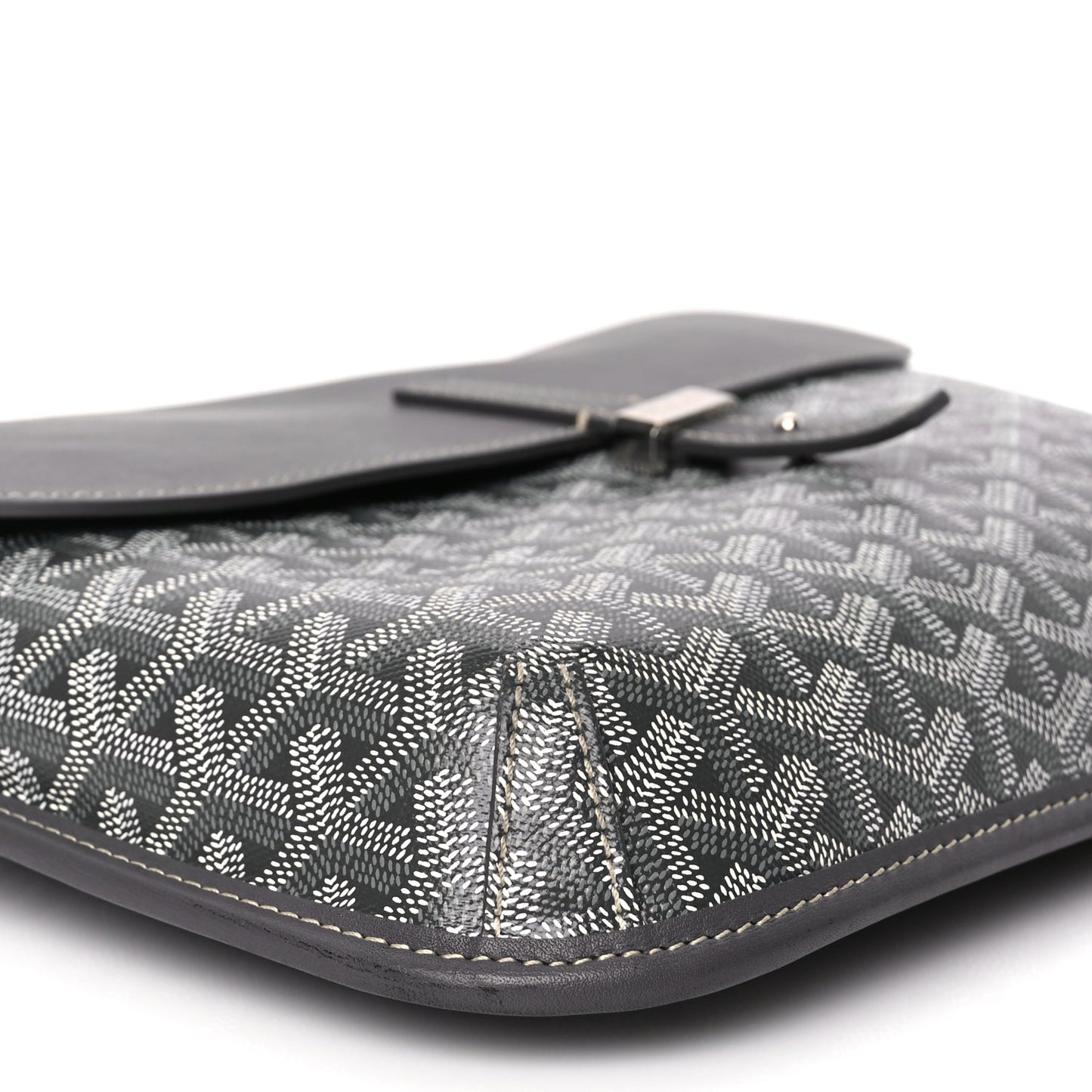 Goyard Goyardine Coursier Messenger Bag Gray