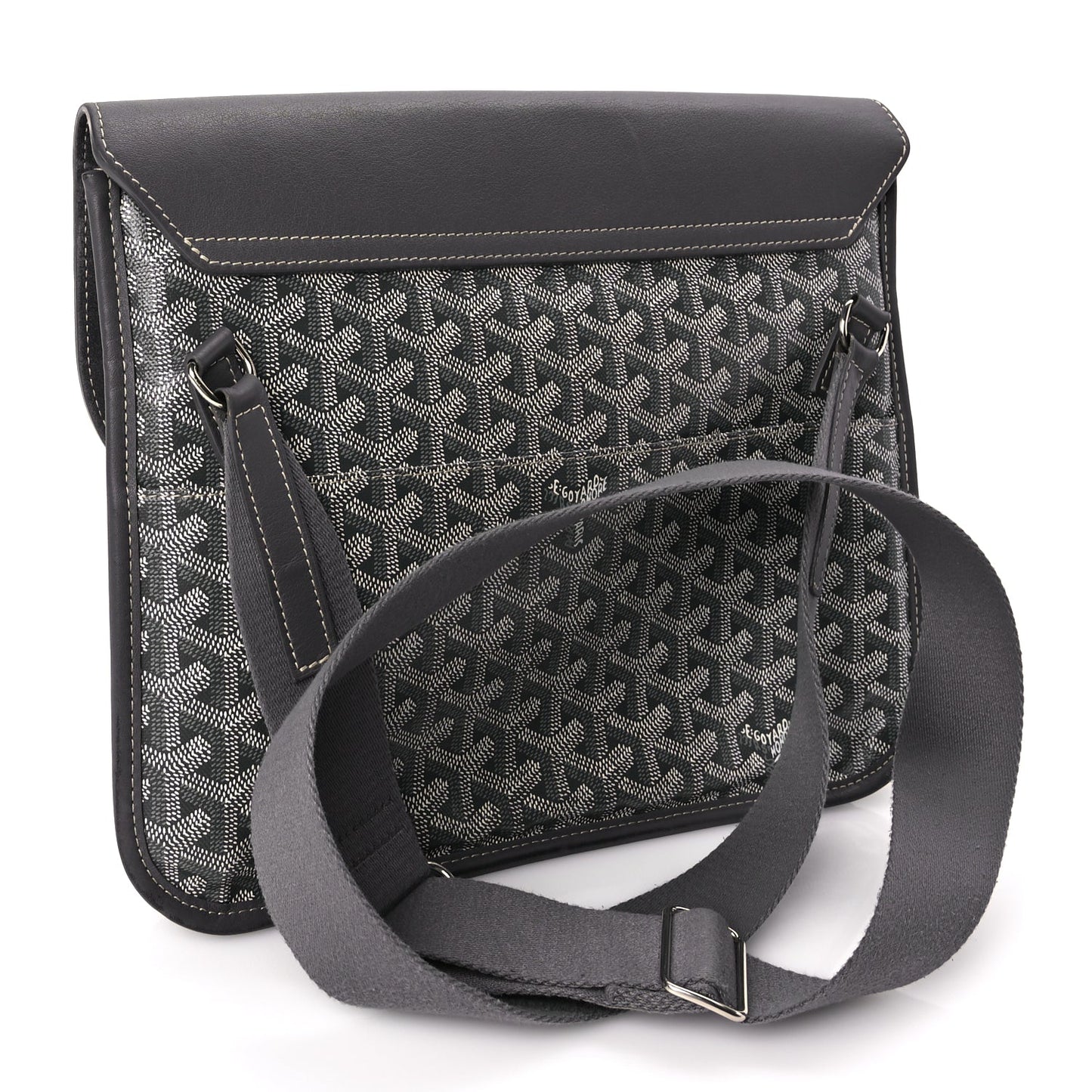 Goyard Goyardine Coursier Messenger Bag Gray