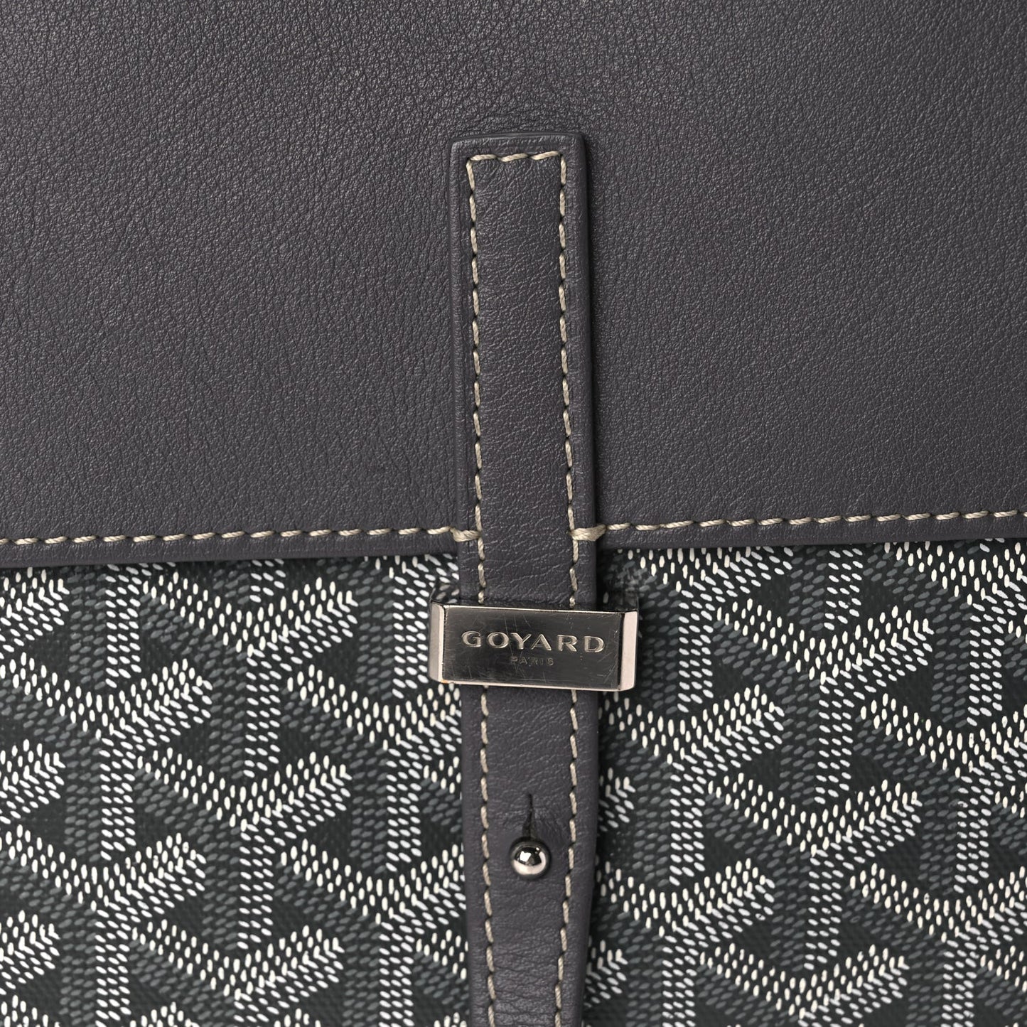Goyard Goyardine Coursier Messenger Bag Gray