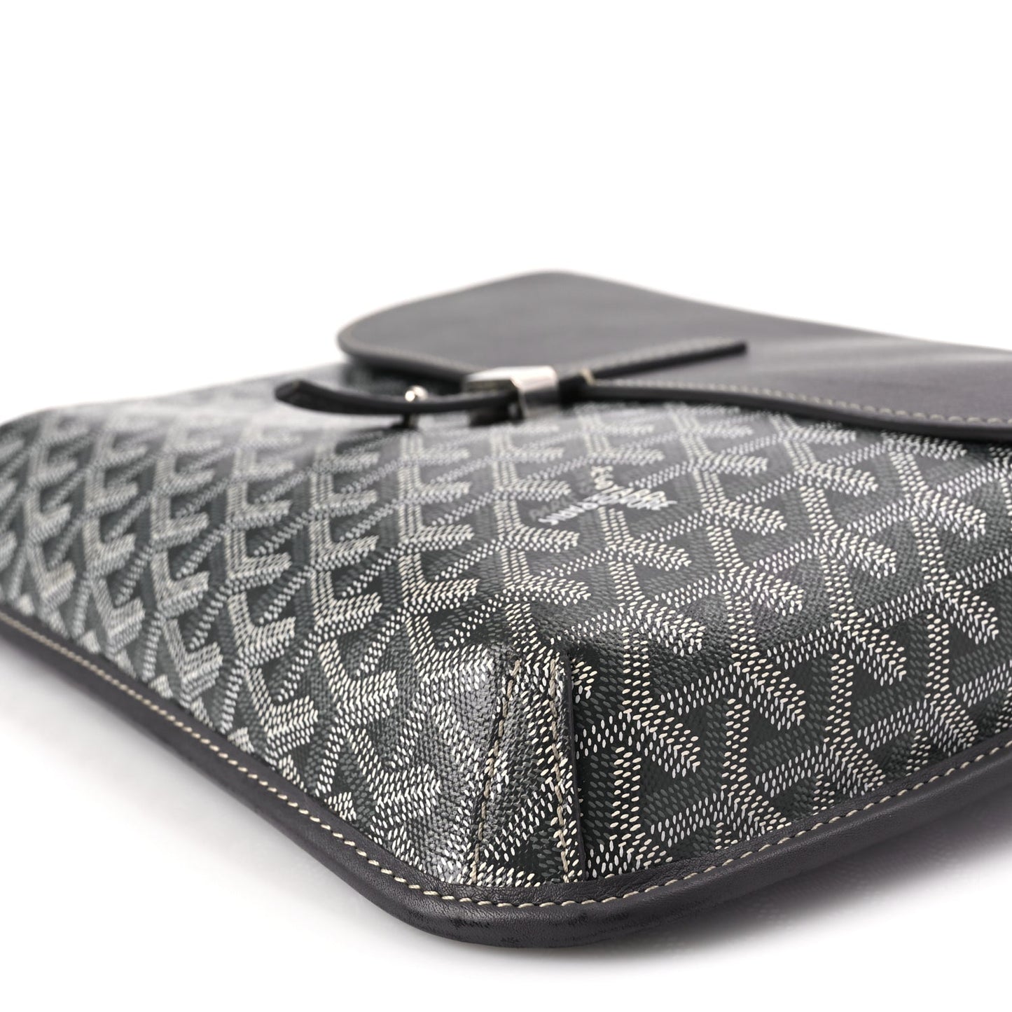 Goyard Goyardine Coursier Messenger Bag Gray