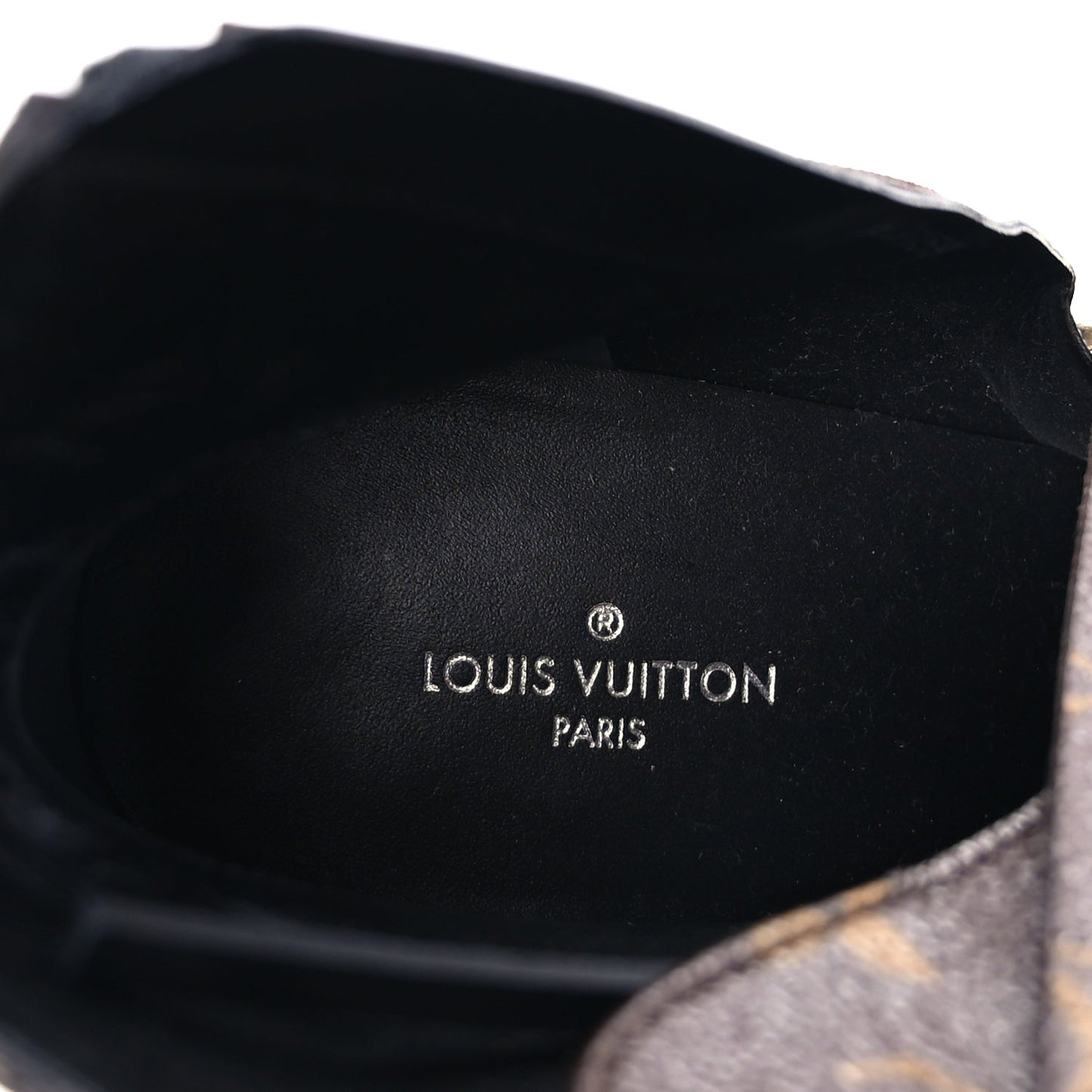 Louis Vuitton Patent Calfskin Monogram Star Trail Ankle Boots 37.5 Black