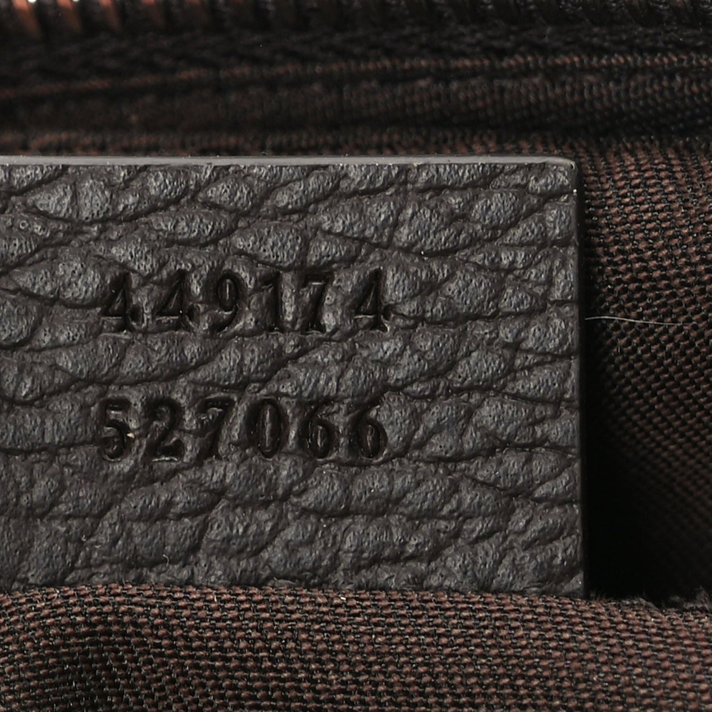 Gucci Monogram Dollar Calfskin Belt Bag Beige Ebony Testa di Moro Marrone Scuro