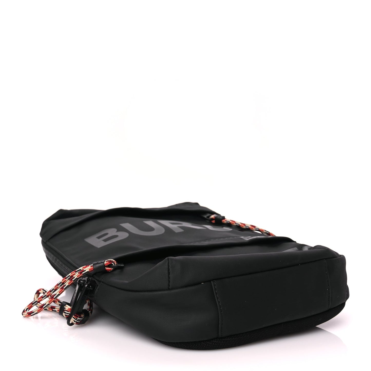Burberry Coated Canvas Horseferry Blaze Crossbody Bag Black