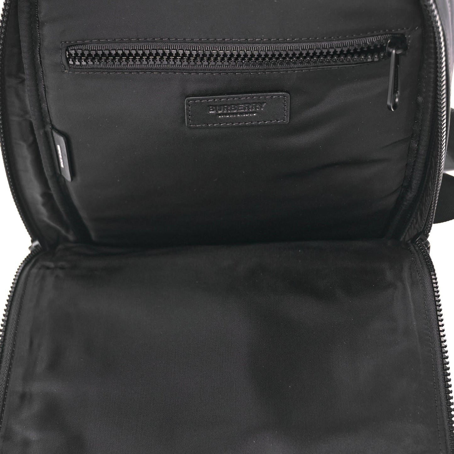 Burberry Coated Canvas Horseferry Blaze Crossbody Bag Black