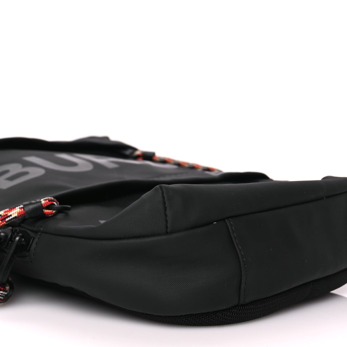 Burberry Coated Canvas Horseferry Blaze Crossbody Bag Black