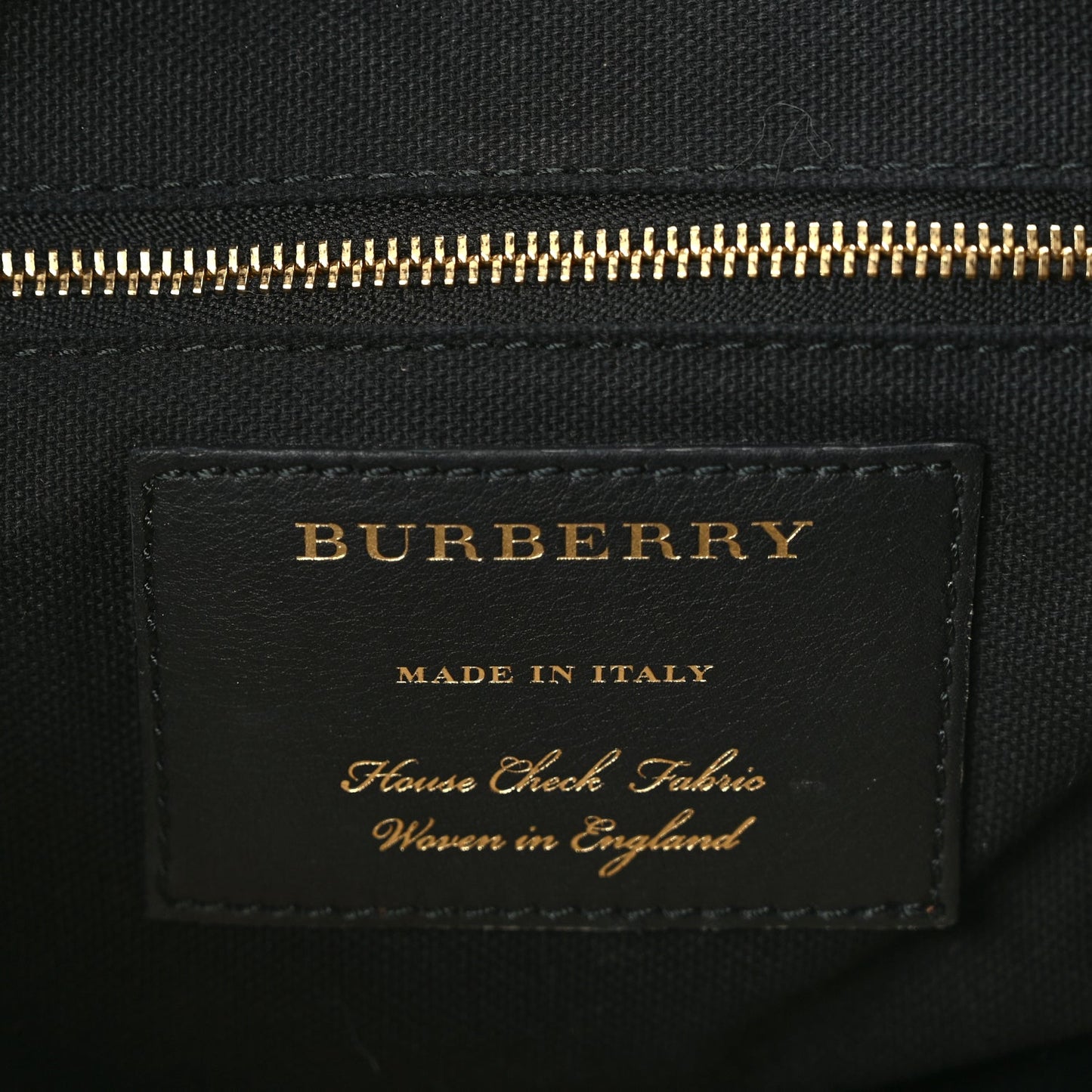 Burberry Grainy Calfskin House Check Medium Banner Tote