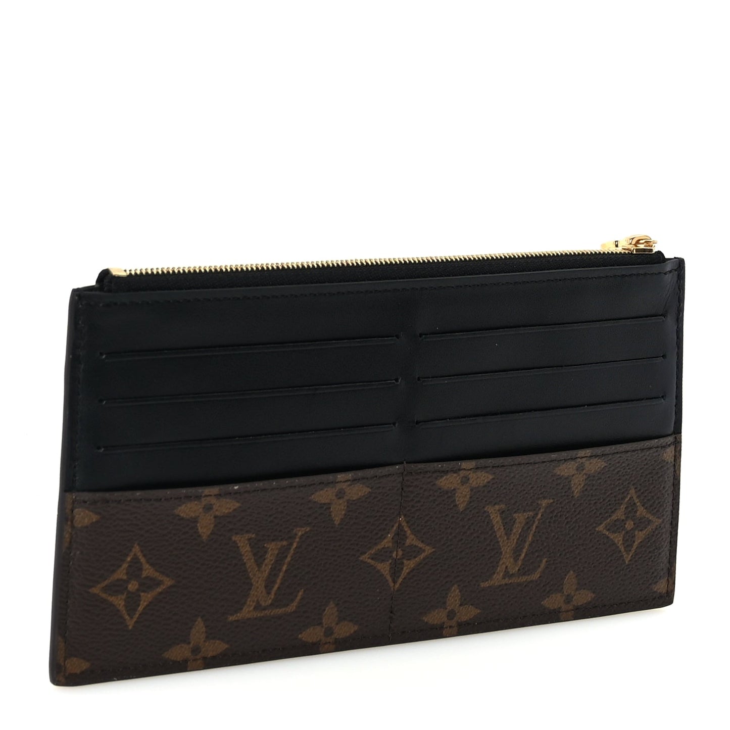 Louis Vuitton Monogram Slim Purse  Black