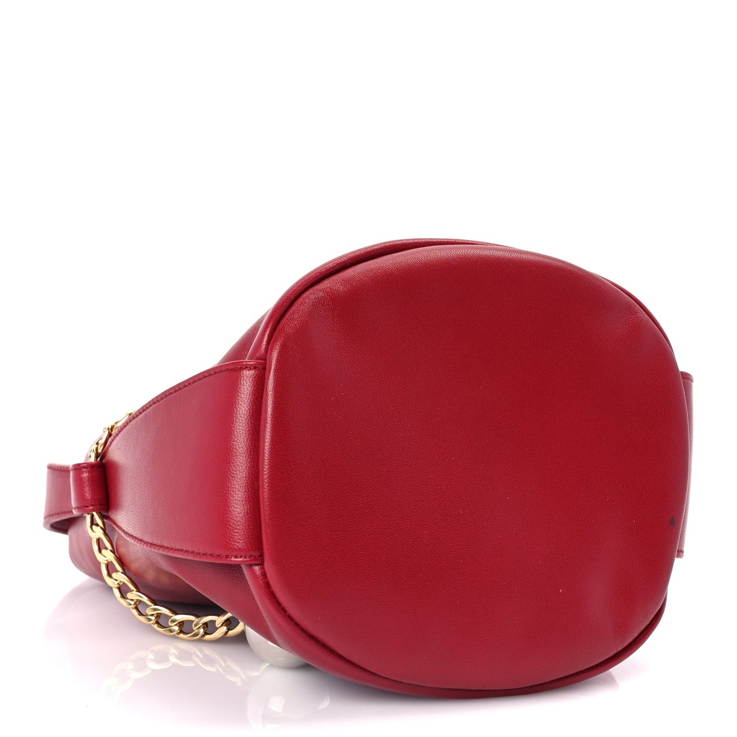 Prada Nappa Mini Petit Sac Noir Bucket Bag Ciliegia