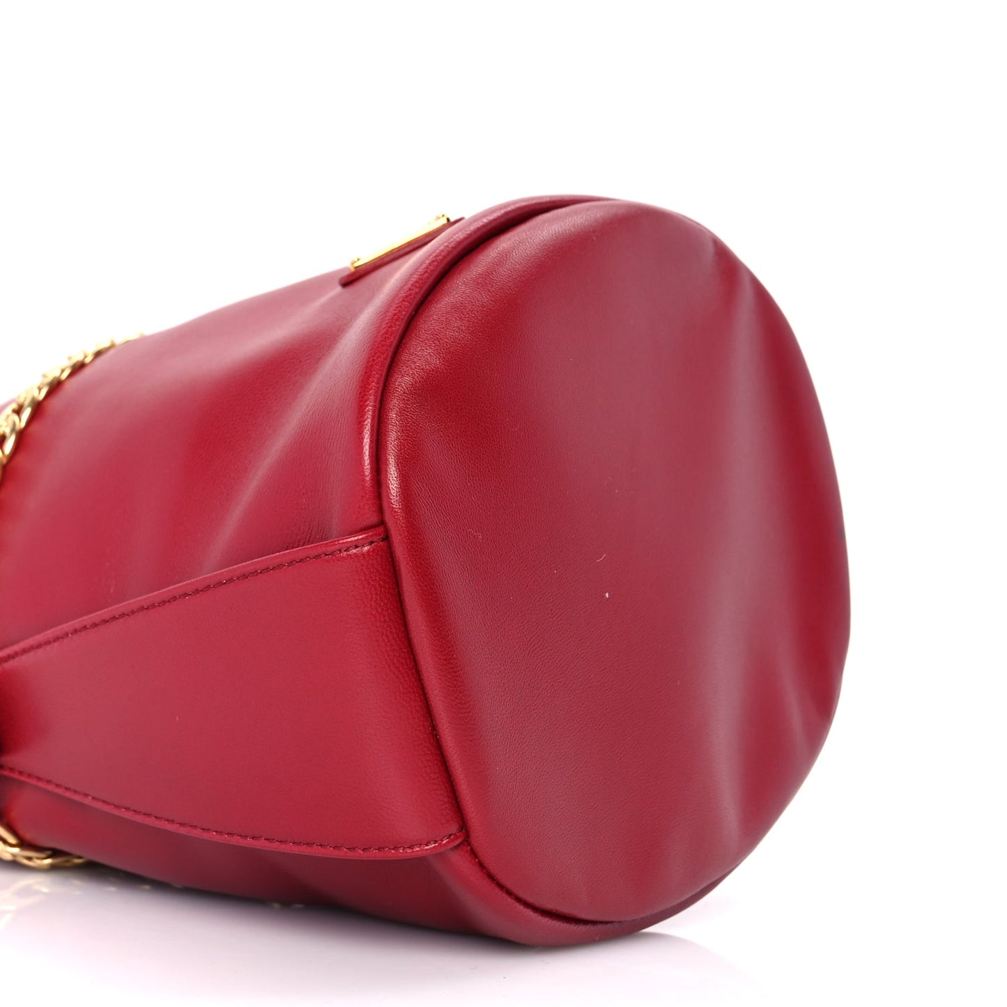 Prada Nappa Mini Petit Sac Noir Bucket Bag Ciliegia