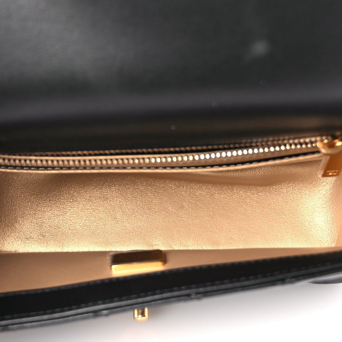 Chanel Lambskin Quilted Mini Rectangular Pearl Crush Flap Black