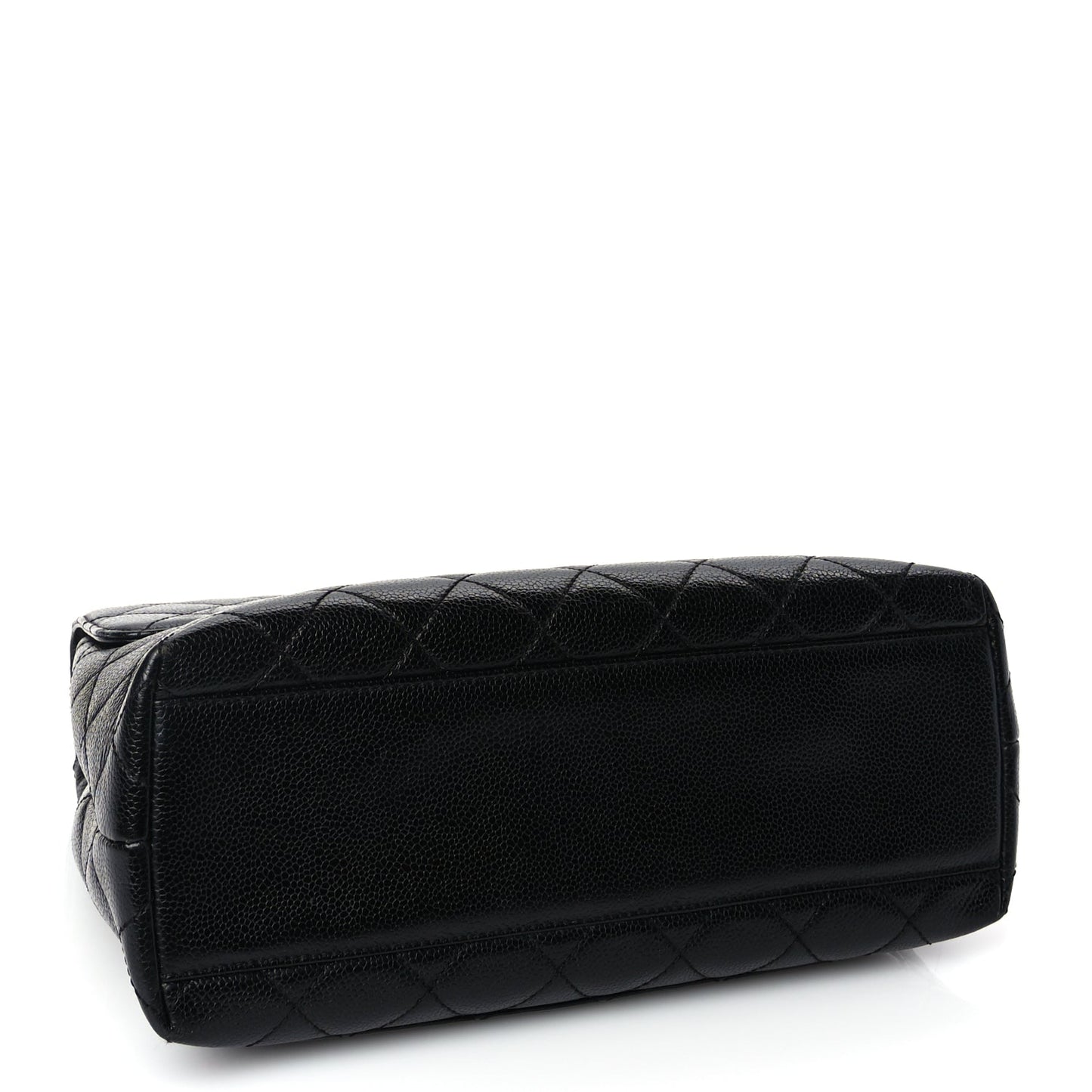Chanel Caviar Quilted Jumbo Kelly Flap Black