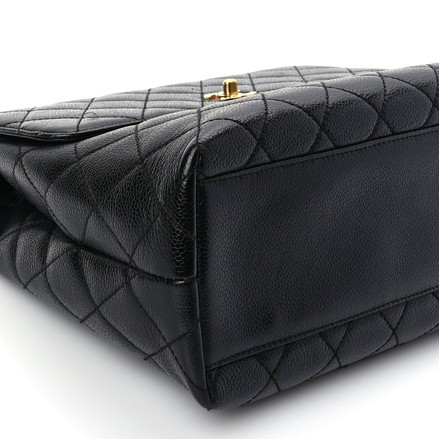 Chanel Caviar Quilted Jumbo Kelly Flap Black