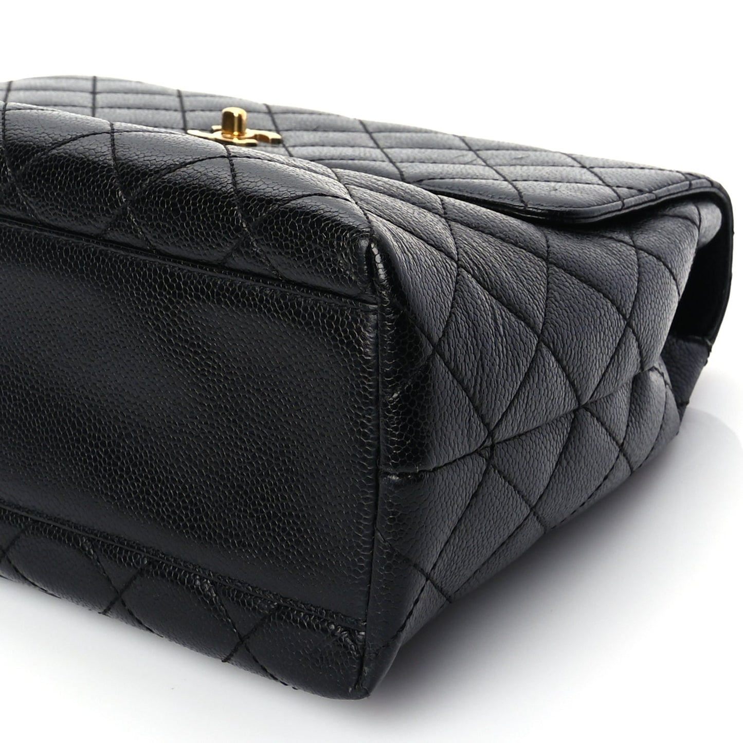 Chanel Caviar Quilted Jumbo Kelly Flap Black
