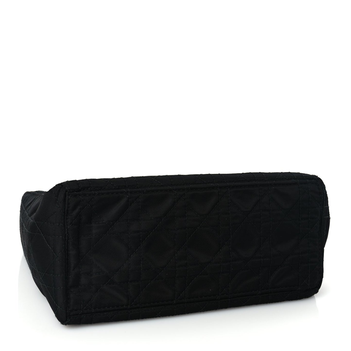 Christian Dior Nylon Cannage Medium Lady Dior Black