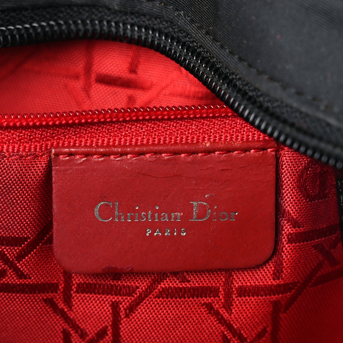 Christian Dior Nylon Cannage Medium Lady Dior Black
