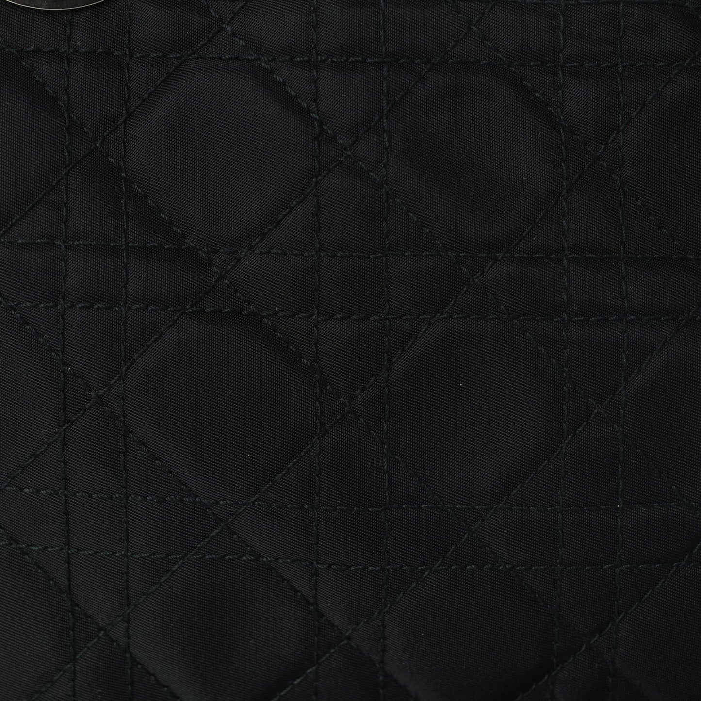 Christian Dior Nylon Cannage Medium Lady Dior Black