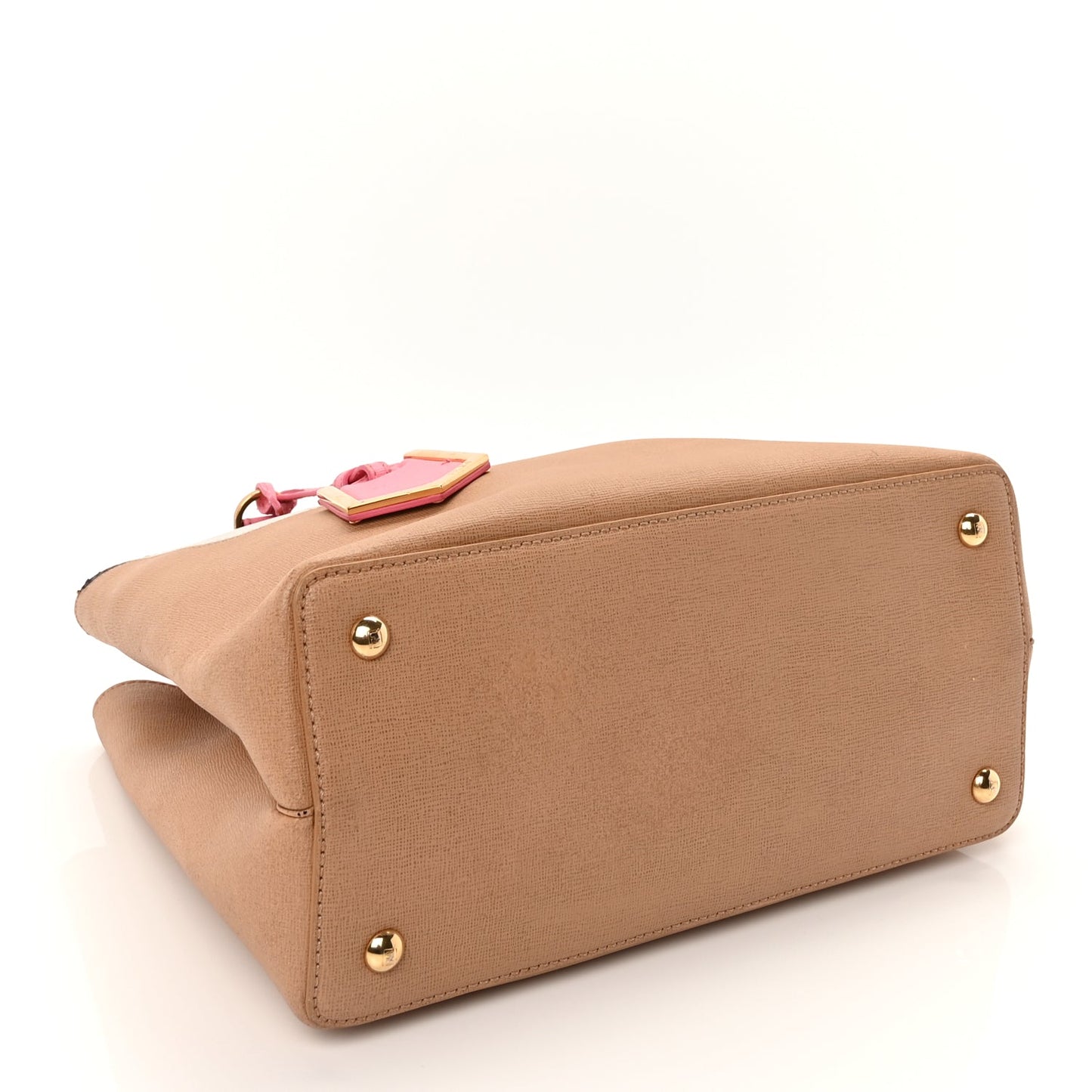 Fendi Vitello Elite Monster Petite 2Jours Tote Cuoio Lollypop Multicolour