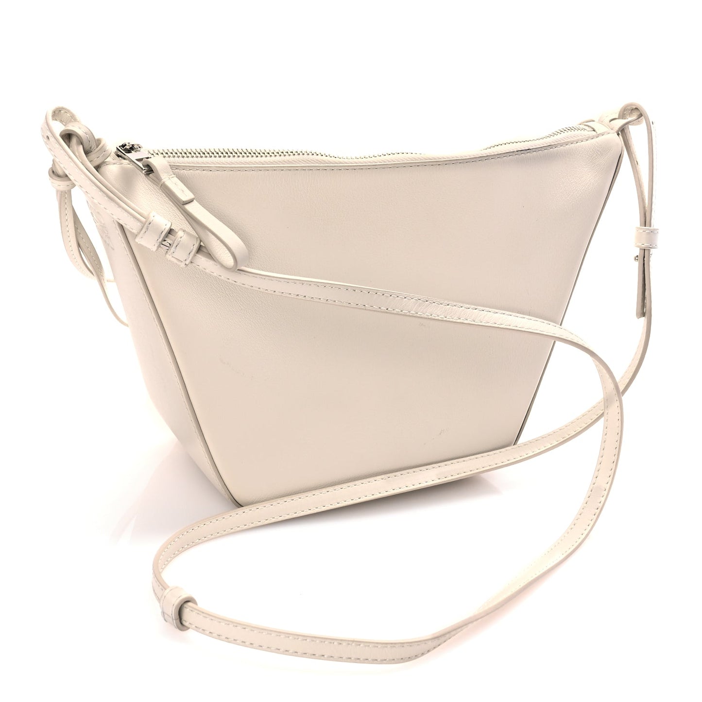 Loewe Calfskin Mini Hammock Hobo Soft White