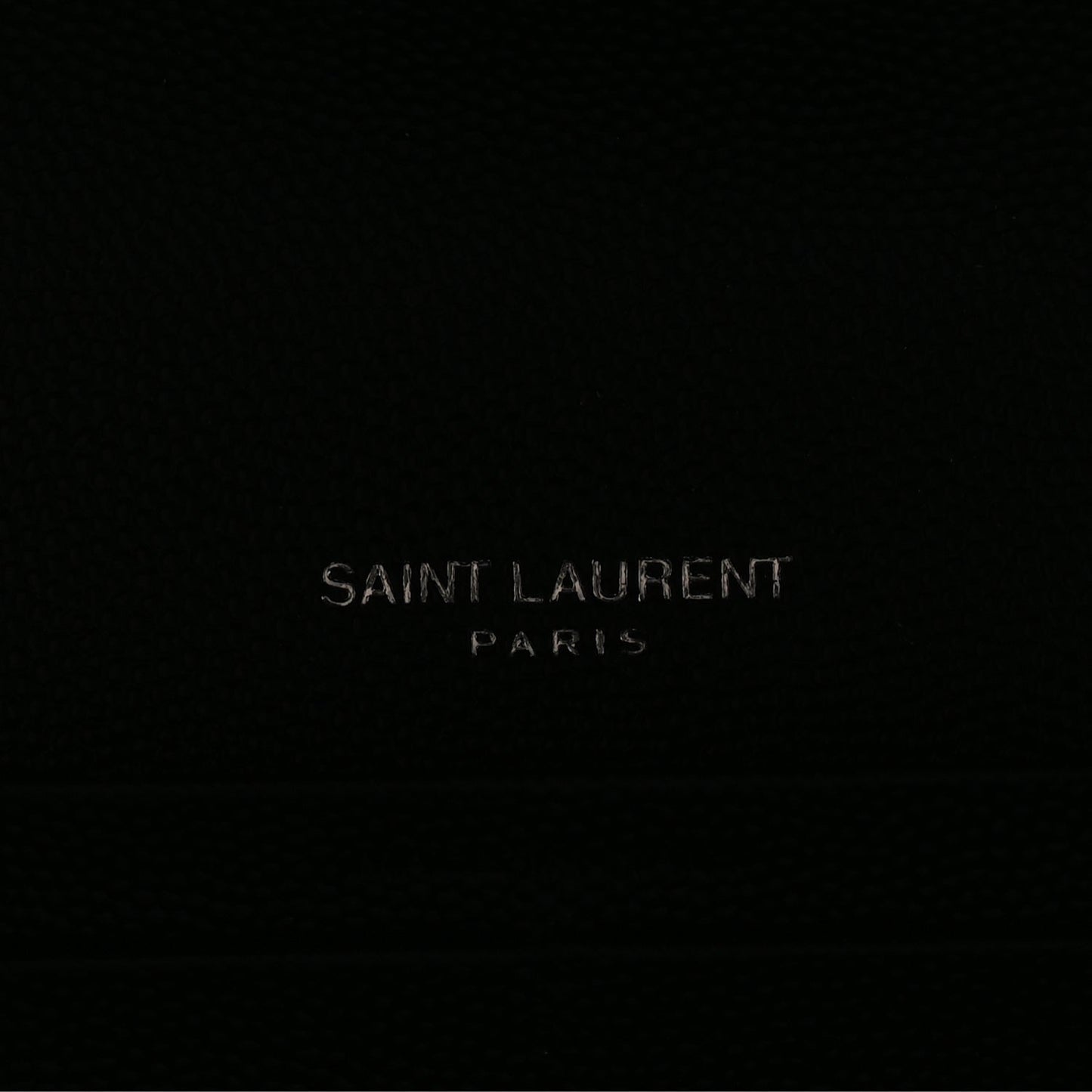 Saint Laurent Grain De Poudre Matelasse Chevron Monogram Flap Wallet Black