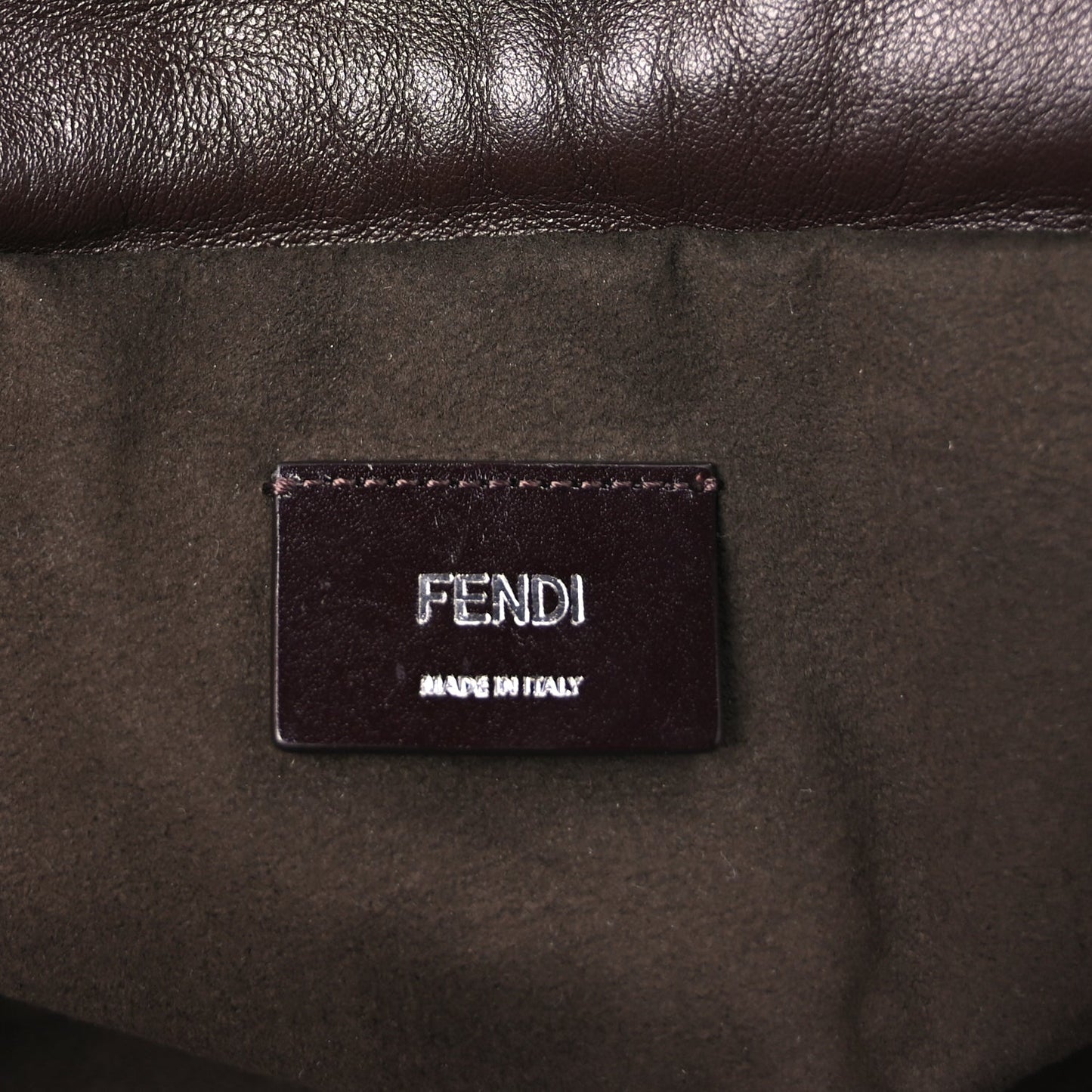 Fendi Nappa Maxi Mamma Baguette Brown Brown