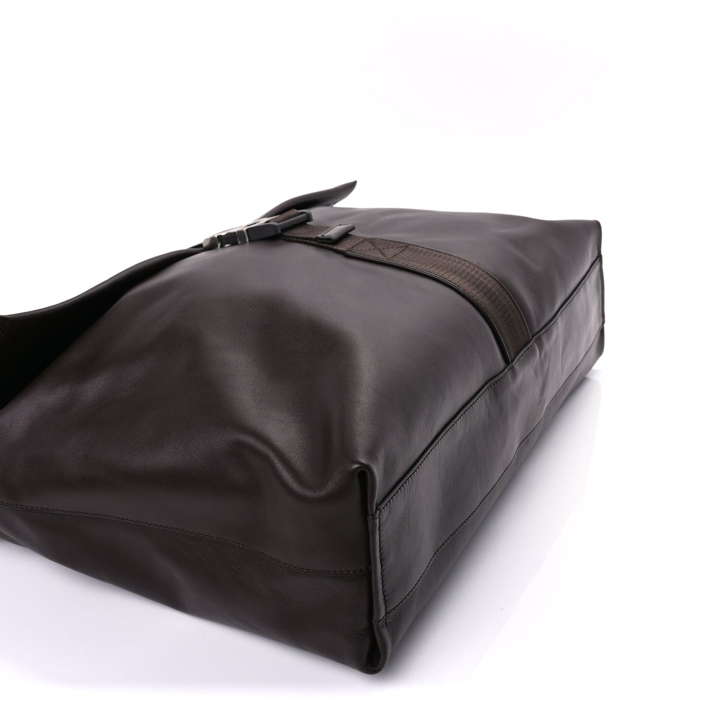 Fendi Nappa Maxi Mamma Baguette Brown Brown