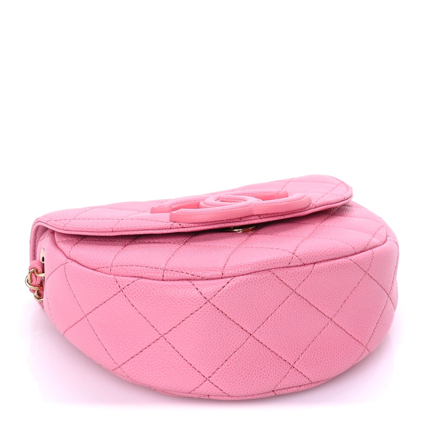 Chanel Caviar Quilted Mini Messenger Flap Pink