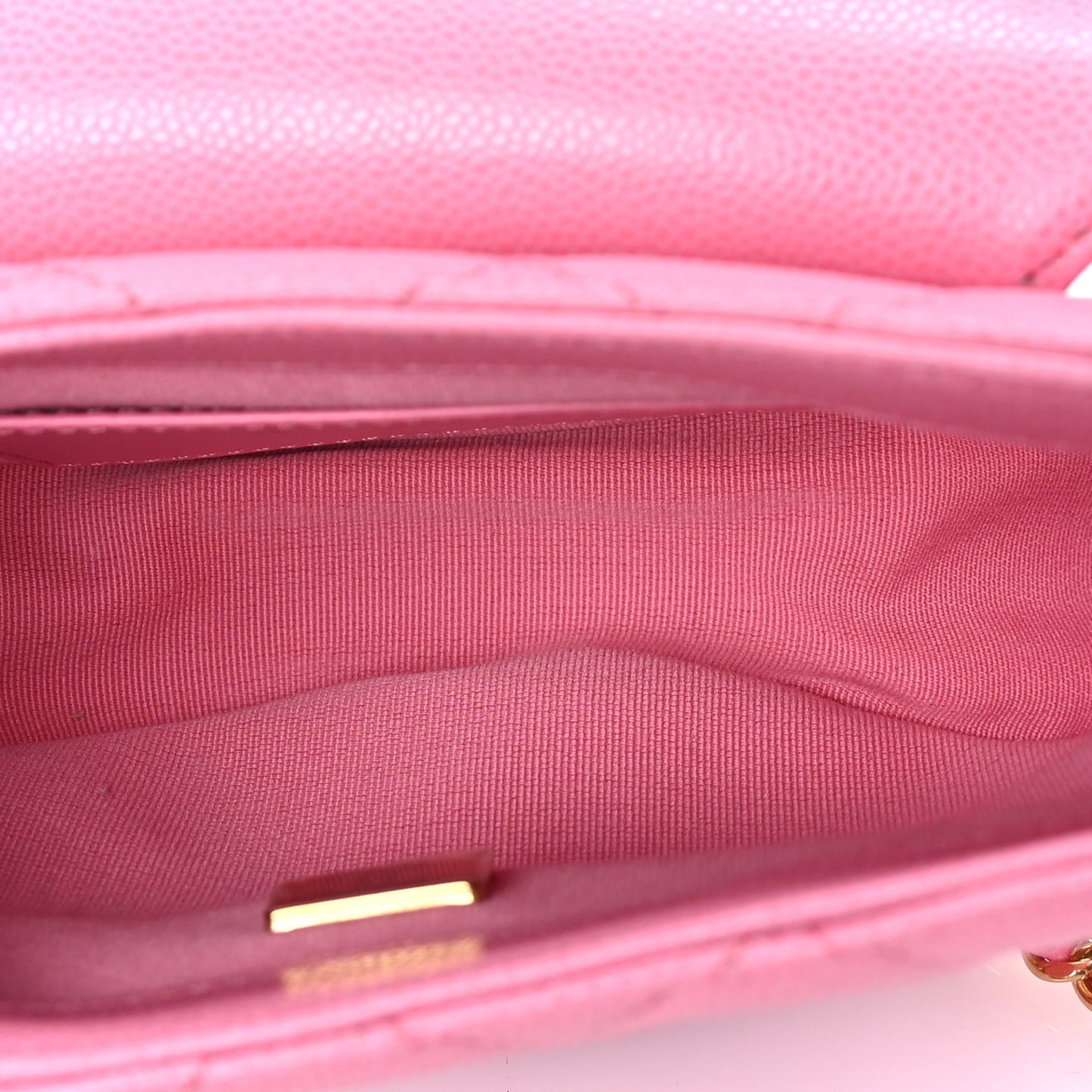 Chanel Caviar Quilted Mini Messenger Flap Pink