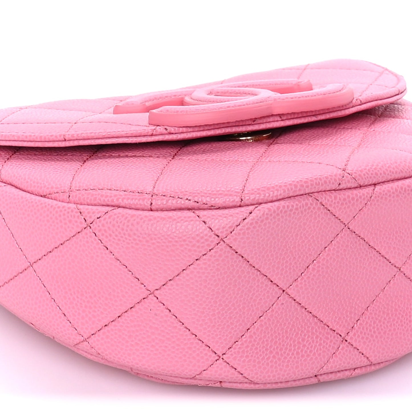 Chanel Caviar Quilted Mini Messenger Flap Pink