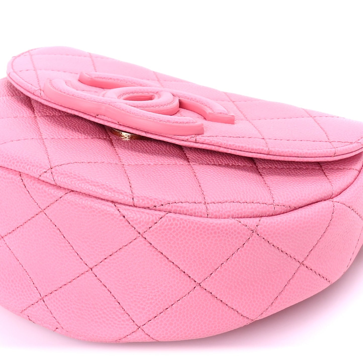 Chanel Caviar Quilted Mini Messenger Flap Pink