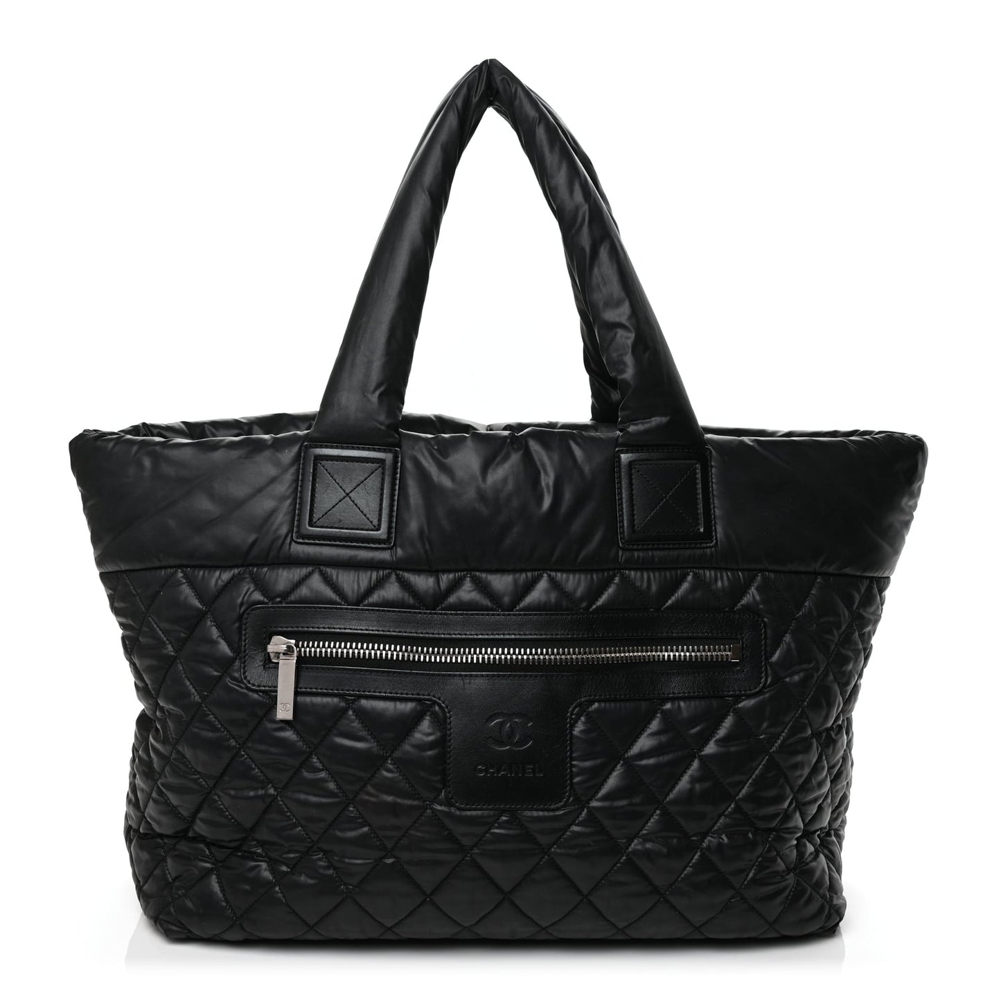 Chanel Nylon Quilted Large Coco Cocoon Tote Black