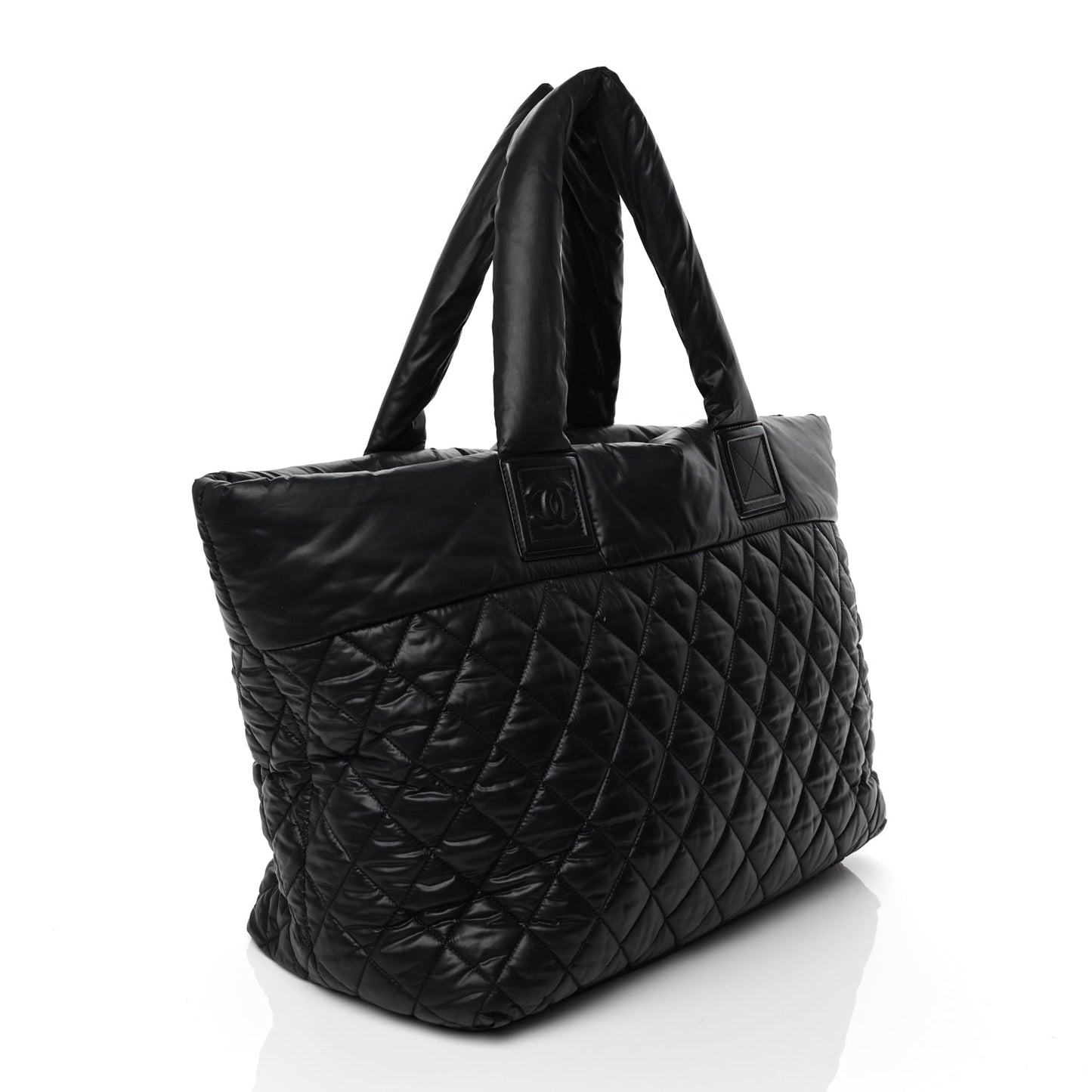 Chanel Nylon Quilted Large Coco Cocoon Tote Black