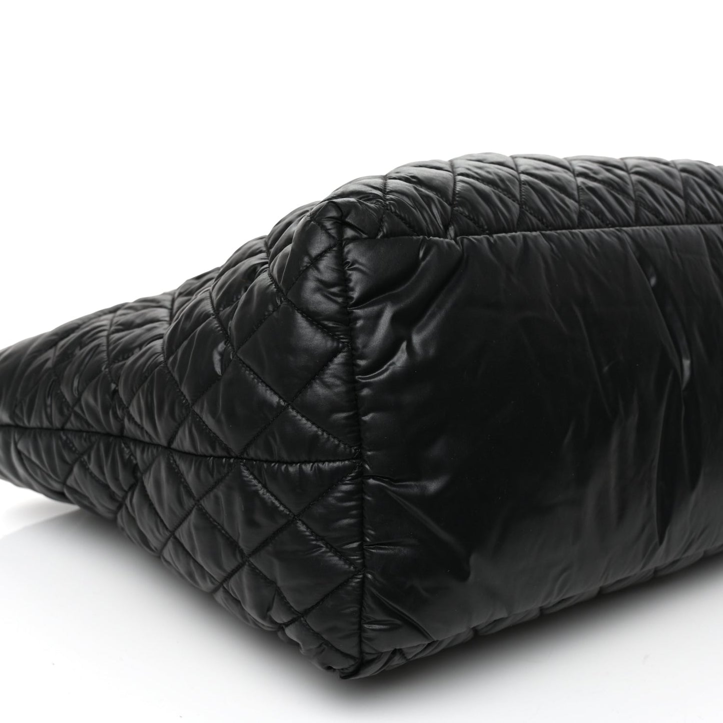Chanel Nylon Quilted Large Coco Cocoon Tote Black